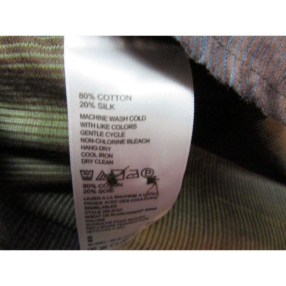 Tommy Bahama Button Up Mens XL Green Excellent Plaid Cotton Silk T35077 - Picture 6 of 15